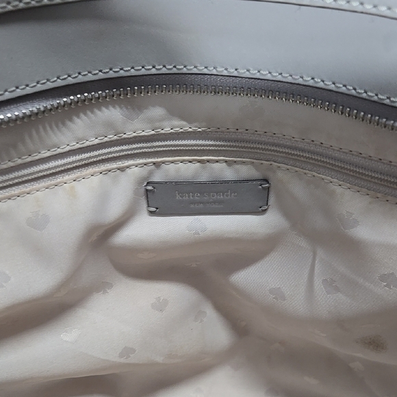 Kate Spade Gray Leather Tote Bag - Picture 11 of 12